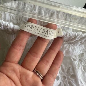 christy dawn white skirt